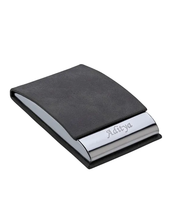 Premium_Magnetic_Card_Holder_Black_Color_(5_To_10_Cards_Carries)_With_Name_Engraved_For_Men_&_Women