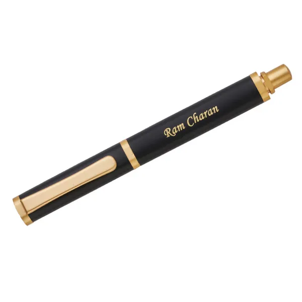Tube_Matt_Black_Roller_With_Name_Engraved