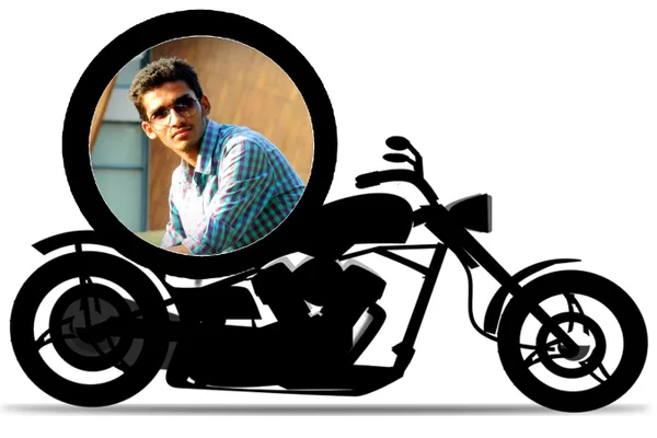 Black_Bike_Shape_Wood_Cutout_Multicolor_Photo_Frame_(12"_X_18")