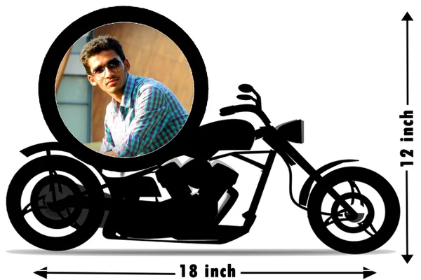 Black_Bike_Shape_Wood_Cutout_Multicolor_Photo_Frame_(12"_X_18")