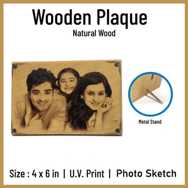 Personalized_Photo_Sketch_In_Wooden_Plaque__(Size_4_inch_x_6_Inch)