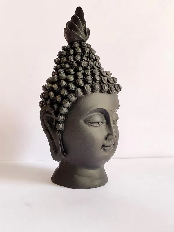 Black_Small_Buddha_Head_Buddha_Head_Show_Piece_For_Home_Decor_|_Antique_Buddha_Face_Statue_For_Room_Decor_|_Office_Table_Decorative_Item_|_Resin_Gautam_Buddha_Idol