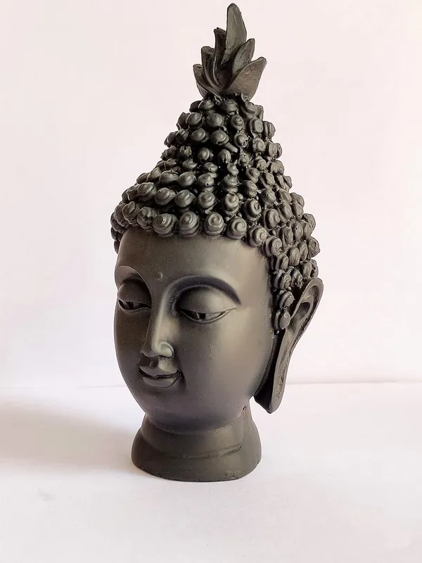 Black_Small_Buddha_Head_Buddha_Head_Show_Piece_For_Home_Decor_|_Antique_Buddha_Face_Statue_For_Room_Decor_|_Office_Table_Decorative_Item_|_Resin_Gautam_Buddha_Idol