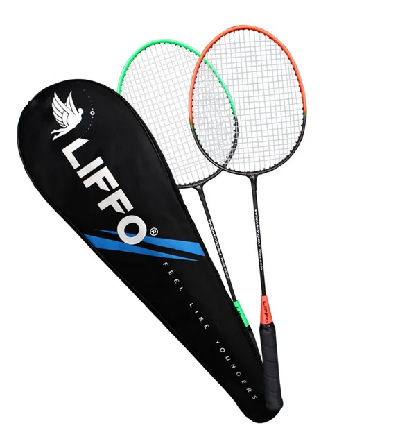 Green/Orange_Aluminium_Badminton_Racket_with_Full-Cover_Set_(Multicolor)_Pack_of_2_(WXM-YD_2.1)