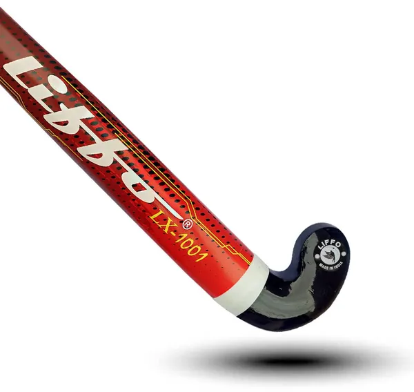LX-1001_Hockey_Sticks_for_Men_and_Women_Practice_and_Beginner_Level_with_Ball_(L-36_Inc)_Red