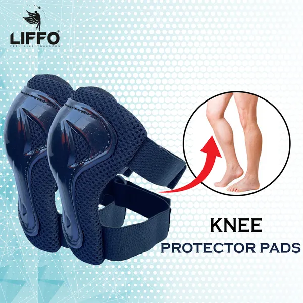Liffo®_Protective_Skating_Guard_Kit_for_Skating,_Cycling,_Running_for_Kids,Boys,Girls,(6-18years)(Black)