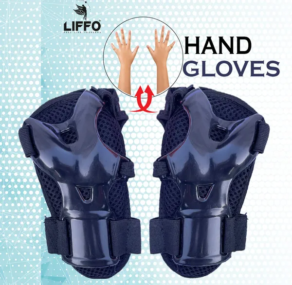 Liffo®_Protective_Skating_Guard_Kit_for_Skating,_Cycling,_Running_for_Kids,Boys,Girls,(6-18years)(Black)
