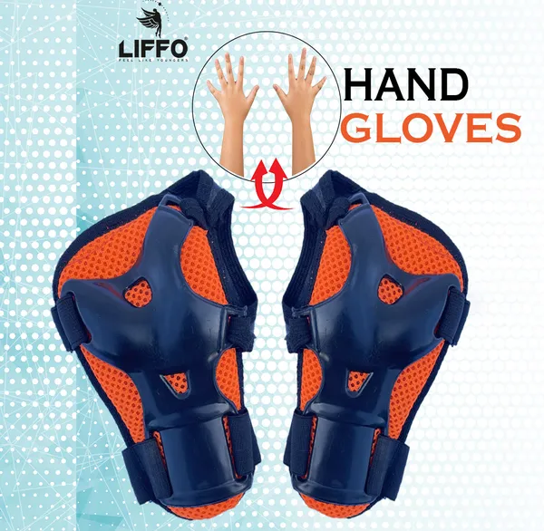 Liffo®_Protective_Skating_Guard_Kit_for_Skating,_Cycling,_Running_for_Kids,Boys,Girls,(6-18_years)_(Orange)