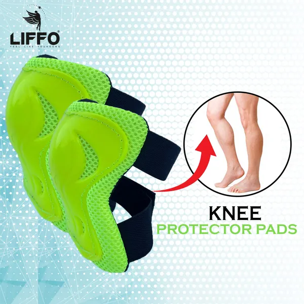Liffo®_Protective_Skating_Guard_Kit_for_Skating,_Cycling,_Running_for_Kids,Boys,Girls,(6-18_years)_(Green)