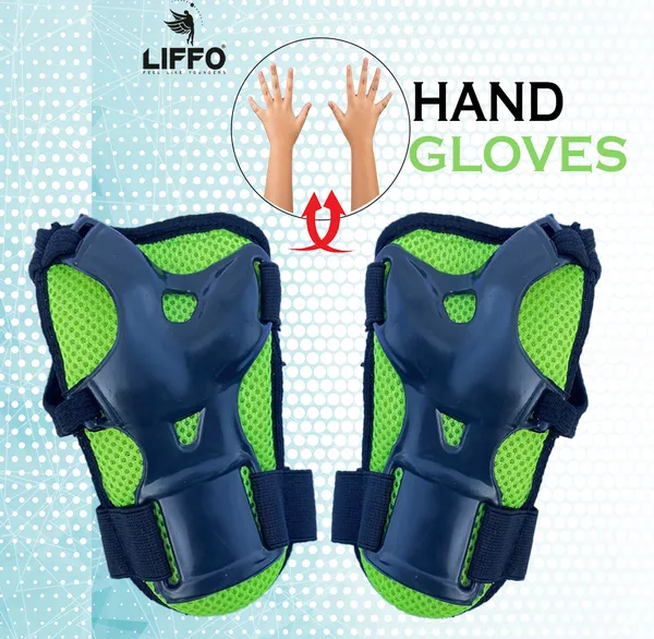 Liffo®_Protective_Skating_Guard_Kit_for_Skating,_Cycling,_Running_for_Kids,Boys,Girls,(6-18_years)_(Green)