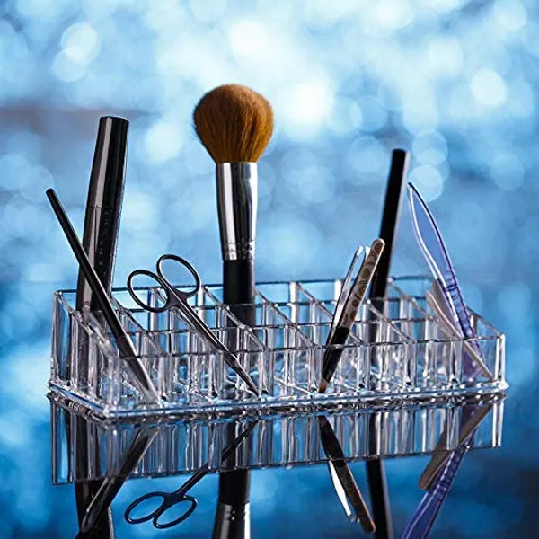 Transparent_Cosmetic_Organiser_Lipstick_Holder_Nailpaint_Storage_Box_with_Cosmetics_Organizer_24_Grid_for_Dressing_Table,_Women_(FDCO23T)(Acrylic)