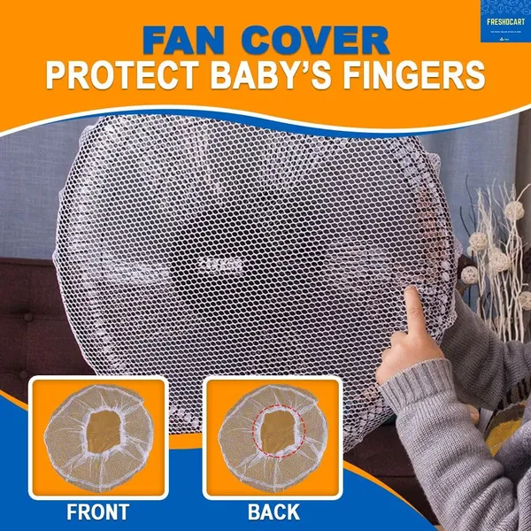 FreshDcart_Dust-proof_Finger_Protector_Fan_Cover_|_Anti-pinch_Hand_Protective_Cover_Net_Washable_Fan_Mesh_Cover_for_Electric_Fan_Table_Fan_(White_Pack_of_1)