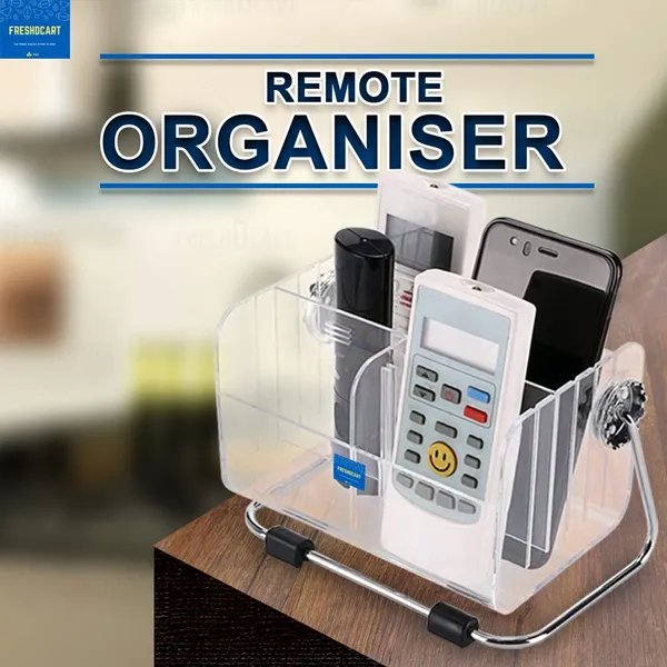 TV-AC_Remote_Organiser_Stand_Holder_with_Plastic_Desk_Organizer_Stylish_Pen_Makeup_Mobile_6-Slot_Shelf_Stackable_Storage_Acrylic_Box_for_Men_Women_Home_Study_Table