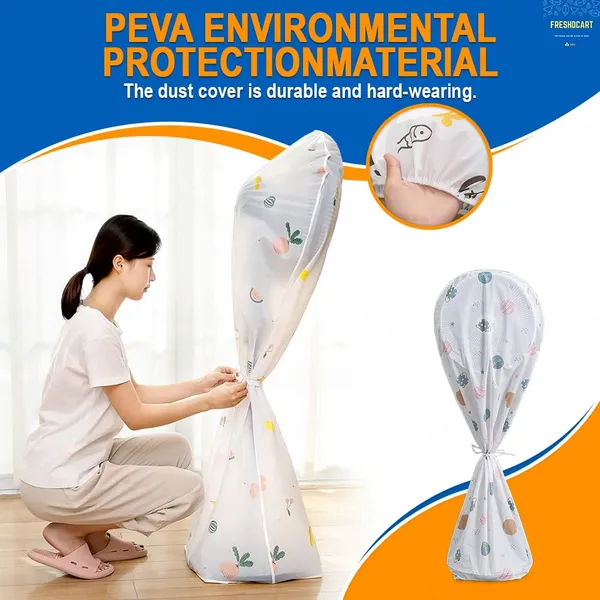 FreshDcart_Universal_Fan_Dust_Cover,_Dust-Proof_&_Waterproof_Electric_Fan_Protector,_Adjustable_Node,_for_Pedestal,_Floor_and_Table_Fans,_(Multicolor,_Pack_of_1)