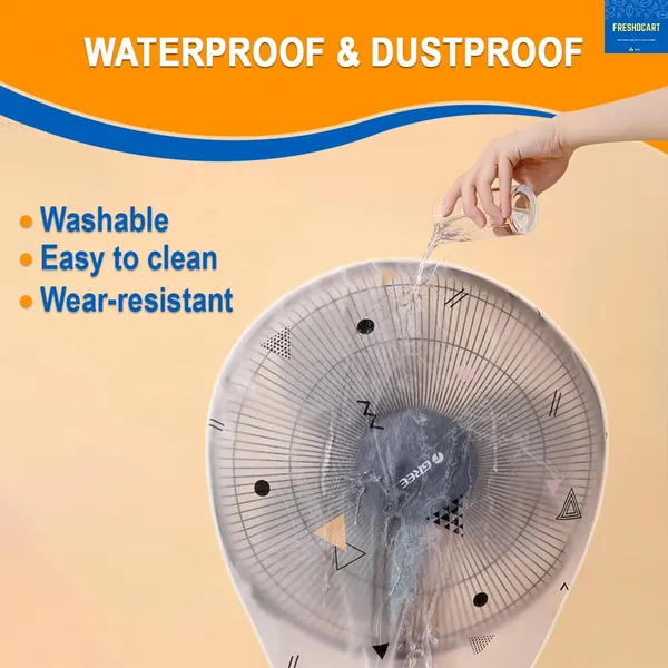 FreshDcart_Universal_Fan_Dust_Cover,_Dust-Proof_&_Waterproof_Electric_Fan_Protector,_Adjustable_Node,_for_Pedestal,_Floor_and_Table_Fans,_(Multicolor,_Pack_of_1)