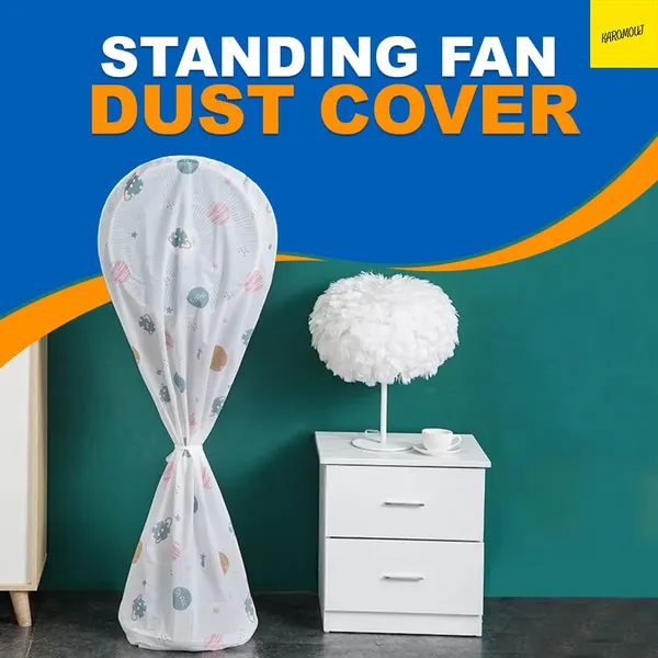 Karomouj_Waterproof_Dustproof_Washable_Fan_Cover_with_Adjustable_Node,_Standing_Round_Fan_Protective_Cover,_(Multicolor,_Pack_of_1)