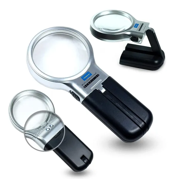 3_in_1_Portable_Magnifying_Lens_3X_High-Powered_Magnification_Hand-Held_Folding_Magnifier_Glass_with_LED_Lights_Stand_and_UV_Protection_for_Reading_A4,_Newspaper,_Soldering,_map