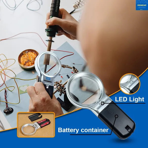 3_in_1_Portable_Magnifying_Lens_3X_High-Powered_Magnification_Hand-Held_Folding_Magnifier_Glass_with_LED_Lights_Stand_and_UV_Protection_for_Reading_A4,_Newspaper,_Soldering,_map