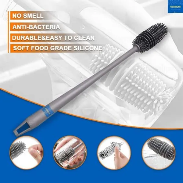 FreshDcart_Bottle_Cleaning_Silicone_Brush_with_Long_Handle_for_Baby_Bottle,_Water_Bottle,_Narrow_Neck,_Containers,_Vase_and_Glassware,_Sports_Bottle,_Cleaning_(Multicolor)_Pack_of_1