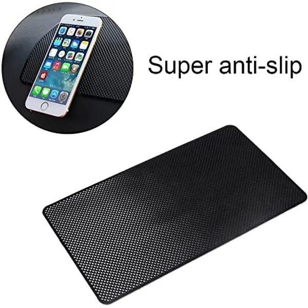 Rubber_Mat_Car_Dashboard_Anti_Slip_Car_Pad_Mobile_Phone_Holder_Non_Slip_Dashboard_Mat_Anti_Skid_Grip_Mount_For_All_Smartphone,Keychain(Black,Pack_of_1)(19_X_12-Small)