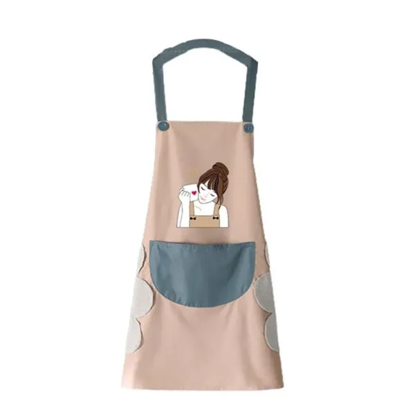 Kitchen_Apron_Cute_Bear_With_Center_Pocket_Hand_Towel_Women_and_Men_Chef_Cooking_Cute_Unisex_Apron_Washable_PVC_Waterproof_for_Kitchen,_Hotel,_Resturant_(Multicolor,_Pack_of_1,_Waterproof)