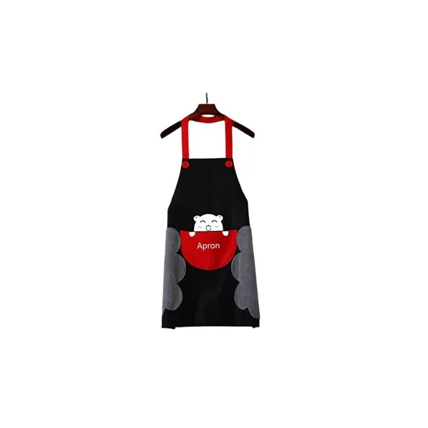 Kitchen_Apron_Cute_Bear_With_Center_Pocket_Hand_Towel_Women_and_Men_Chef_Cooking_Cute_Unisex_Apron_Washable_PVC_Waterproof_for_Kitchen,_Hotel,_Resturant_(Multicolor,_Pack_of_1,_Waterproof)