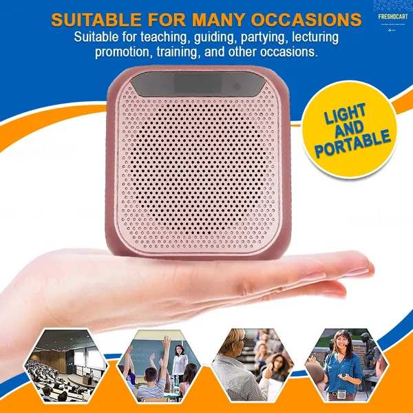Mini_Voice_Amplifier_|_Wireless_Voice_Amplifier_|_Portable_Rechargeable_Bluetooth_Amplifier_Speaker_with_Wired_Microphone_Headset_for_Teacher,_Taxi_Driver,_Coaches,_Tour_Guide_(_Rose_Gold_Pack_of_1)