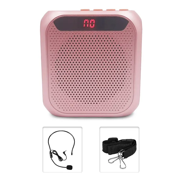 Mini_Voice_Amplifier_|_Wireless_Voice_Amplifier_|_Portable_Rechargeable_Bluetooth_Amplifier_Speaker_with_Wired_Microphone_Headset_for_Teacher,_Taxi_Driver,_Coaches,_Tour_Guide_(_Rose_Gold_Pack_of_1)