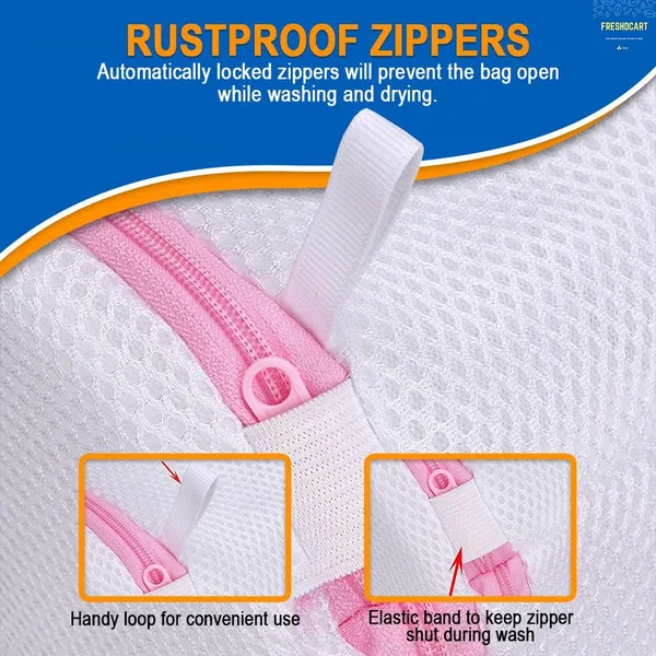 Round_cloth_washing_Laundray_bag_|_washing_net_bag_Pouch_|_Mesh_Laundry_Bag_with_rust_free_zipper_for_Washing_bra,_socks_and_underwear_(White,_Pack_of_1)