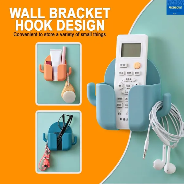 Self-Adhesive_Phone_Charging_Stand_|_Wall_Mount_Mobile_Holder_with_2_Hook_Mobile_Phone_Charger,_Phone_Holder_for_Bedroom_Kitchen_Office_(Multicolor,Pack_of_4)