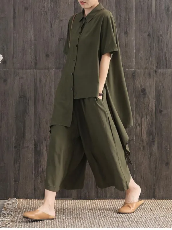 New_Summer_wear_cotton_lenin_co-ord_set