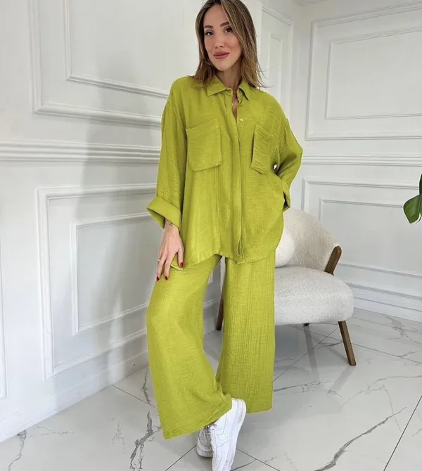 Elegent_Summer_cotton_lenin_co-ord_set