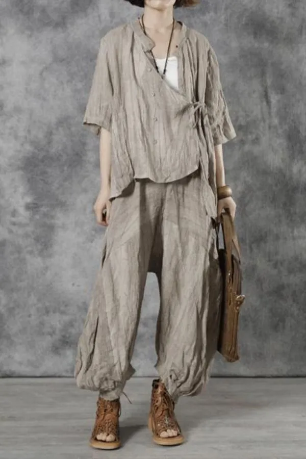 Elegent_Summer_cotton_lenin_co-ord_set