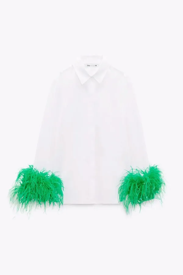 Green/_White_Shirt_For_Women