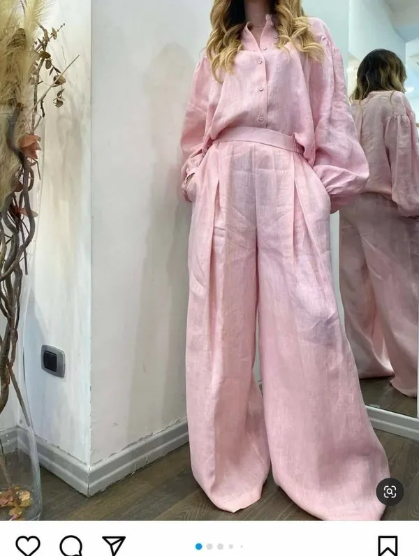 New_Summer_wear_cotton_lenin_co-ord_set