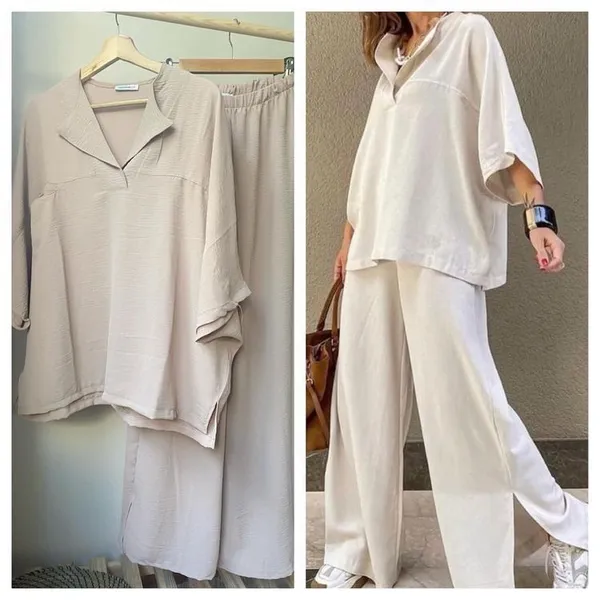 Elegent_Summer_cotton_lenin_co-ord_set