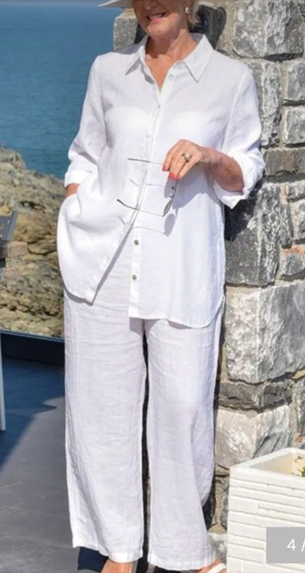 Elegent_Summer_cotton_lenin_co-ord_set