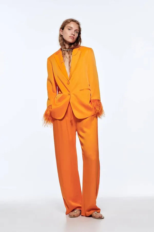 Orange_Coat_Set_For_Women