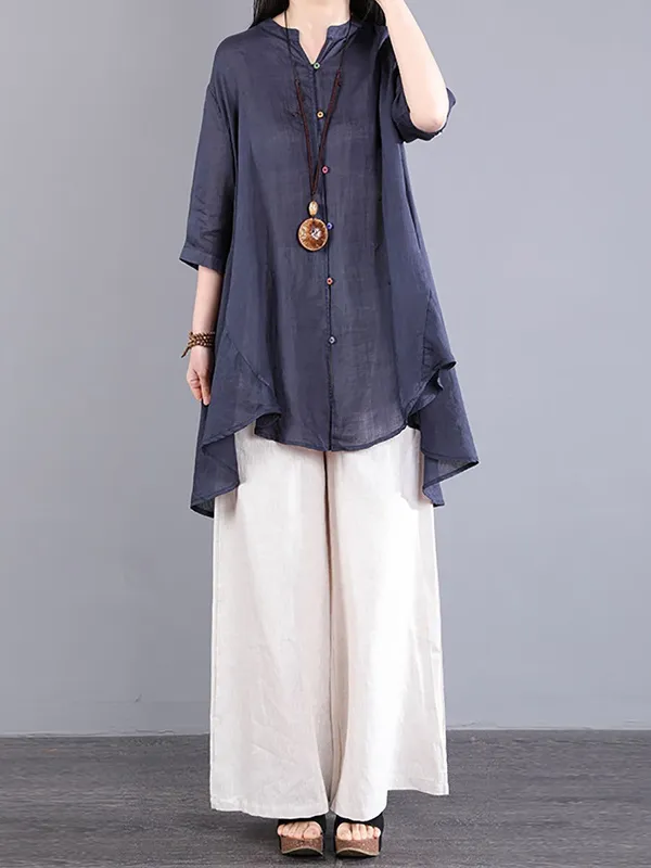 Elegent_Summer_cotton_lenin_co-ord_set