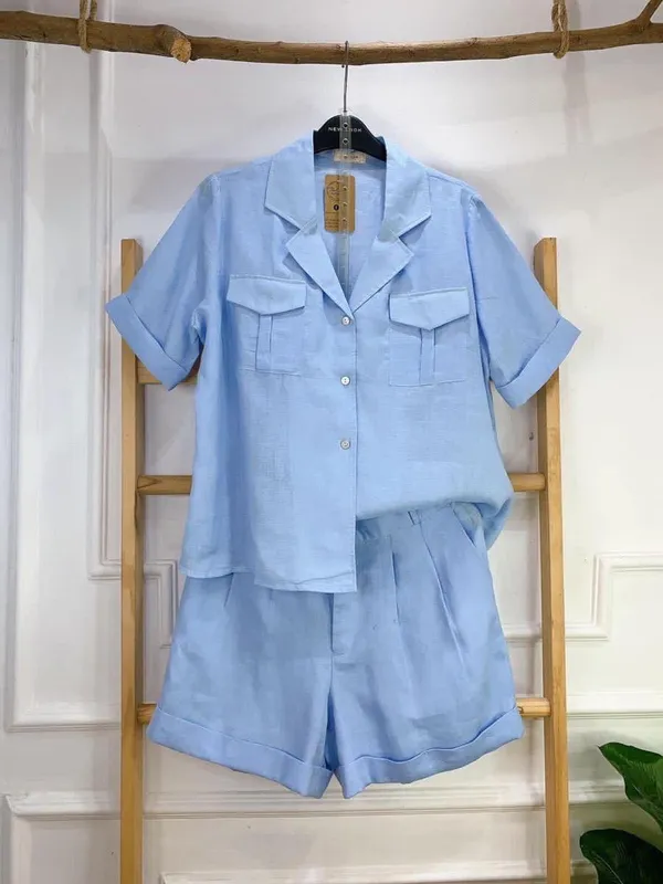 New_Summer_wear_cotton_lenin_co-ord_set