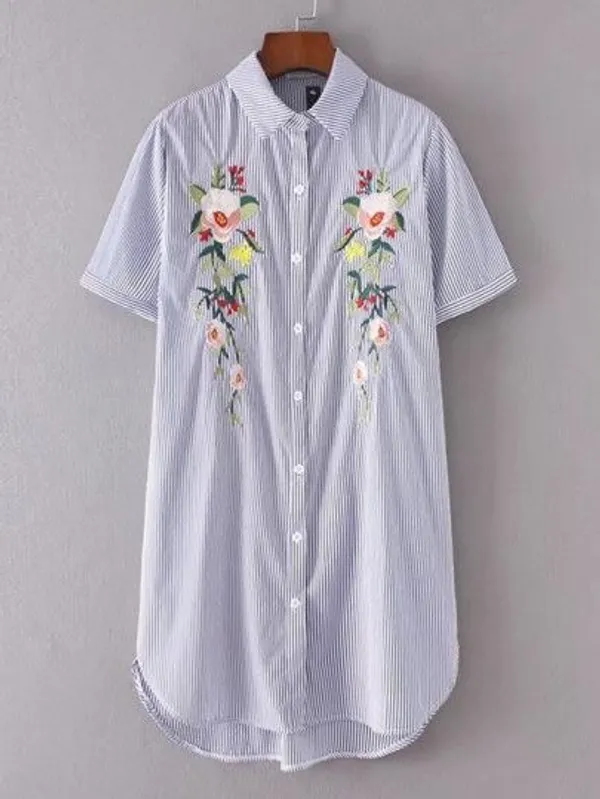 Stripe_Blue_Shirt_For_Women