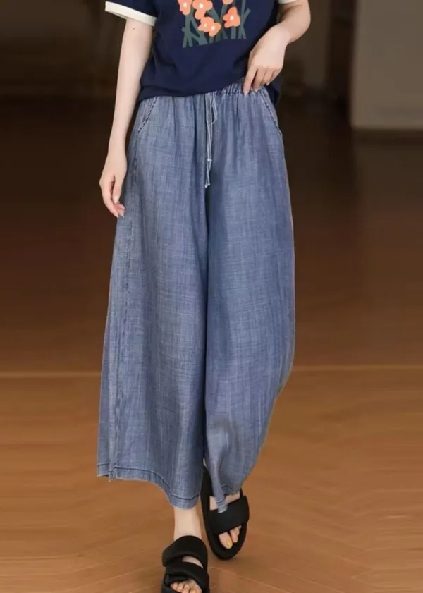 Best_seller_summer_embroidery_pure_cotton_pants