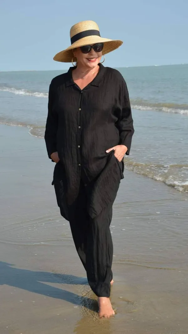 Elegent_Summer_cotton_lenin_co-ord_set