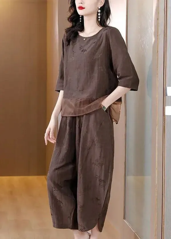 Elegent_Summer_cotton_lenin_co-ord_set