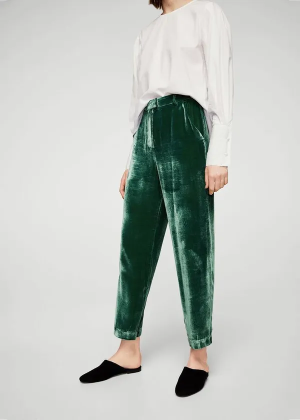 Velvet_Teal_Pant_For_Women