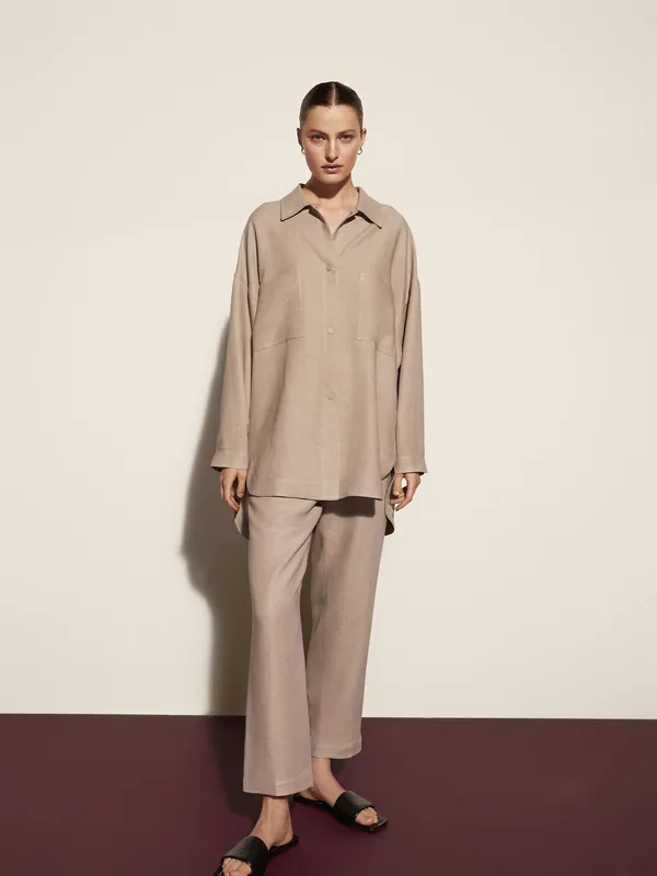 Elegent_Summer_cotton_lenin_co-ord_set