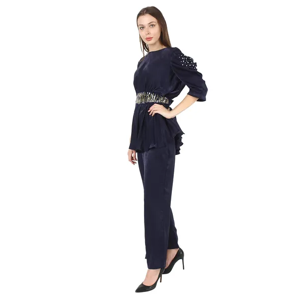 Velvet_Yellow_Pant_For_Women
