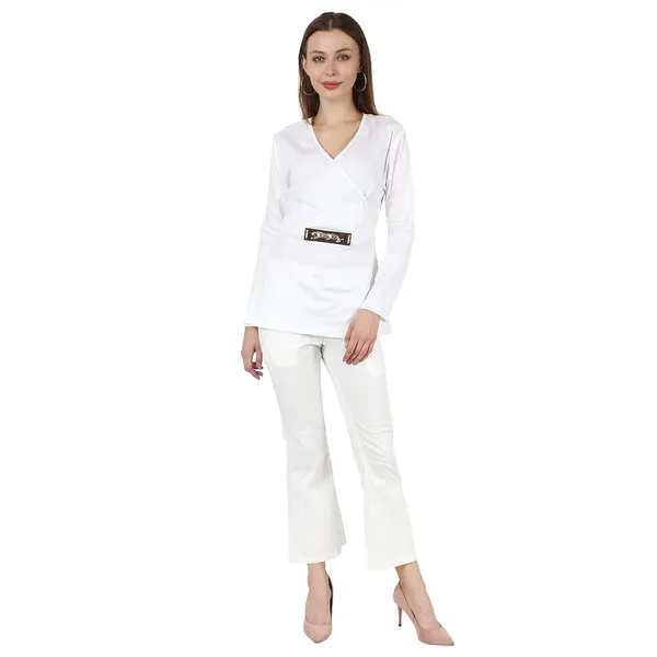 _Women'S_Summer_Georget_Overall_White_,_Lion_Buckel_|_High_Neck_|_Coode_Set