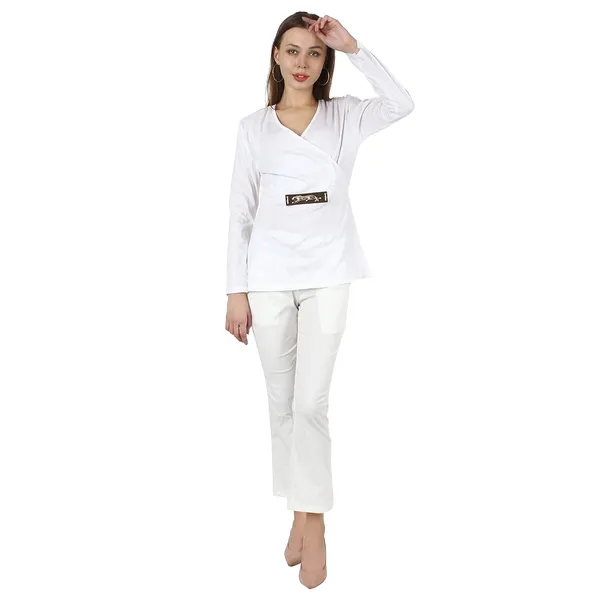 _Women'S_Summer_Georget_Overall_White_,_Lion_Buckel_|_High_Neck_|_Coode_Set