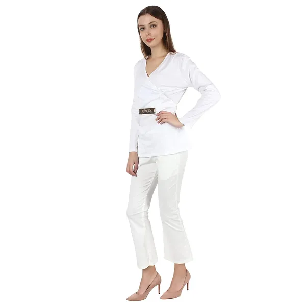 _Women'S_Summer_Georget_Overall_White_,_Lion_Buckel_|_High_Neck_|_Coode_Set